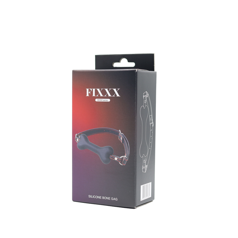 Fixxx - Siliconen Hondenbot Gag - Zwart