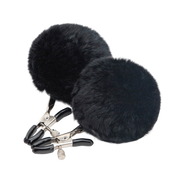 Fixxx - Super Fluffy Breast Clamps Zwart-Erotiekvoordeel.nl