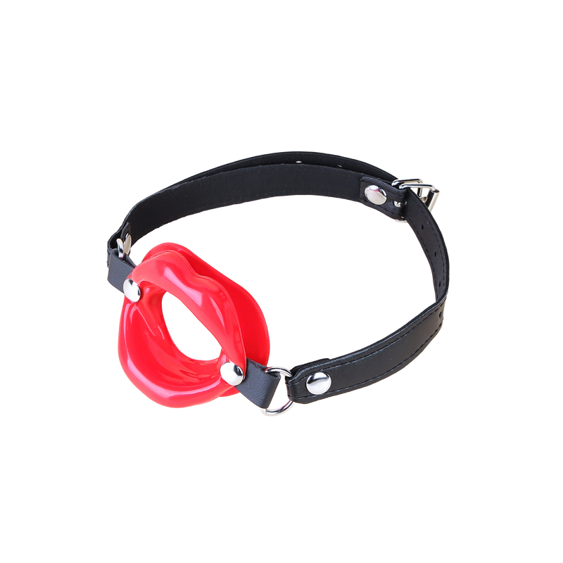 Fixxx - Mouth shaped Gag Zwart-Erotiekvoordeel.nl