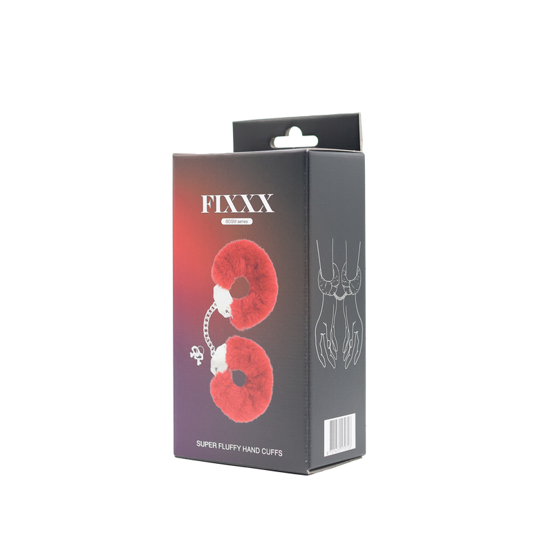 Fixxx - Super Fluffy Handboeien met Bont - Rood
