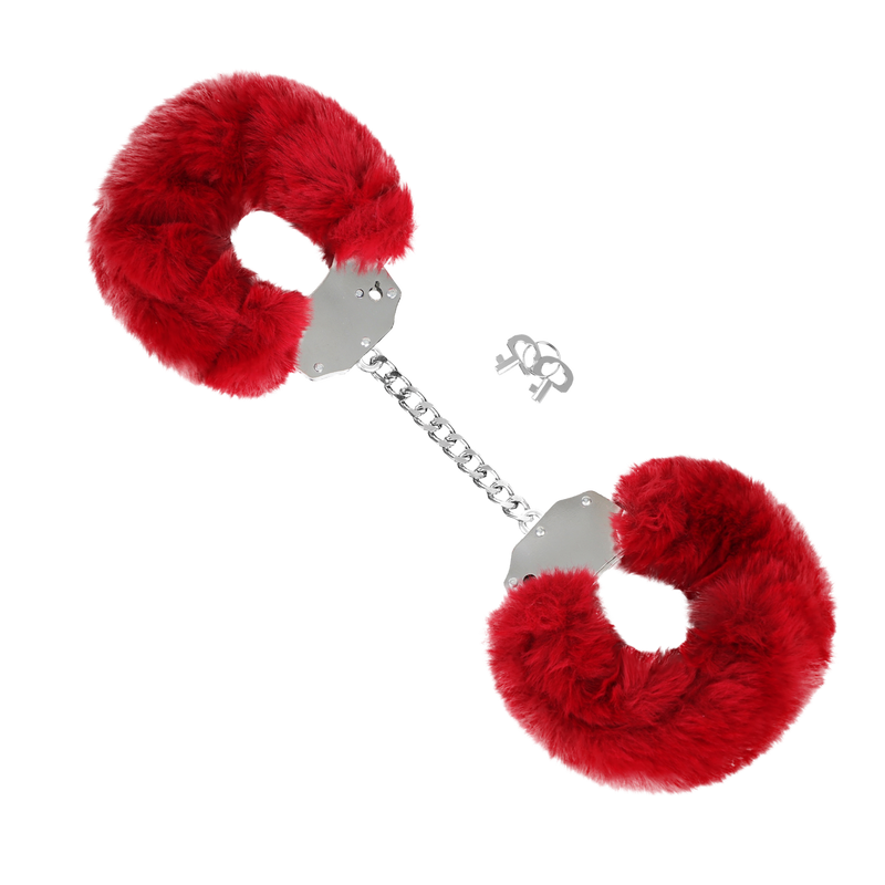 Fixxx - Super Fluffy Handboeien met Bont - Rood