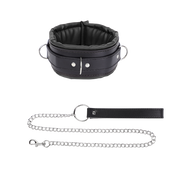 Fixxx - Soft Collar with Leash Zwart-Erotiekvoordeel.nl