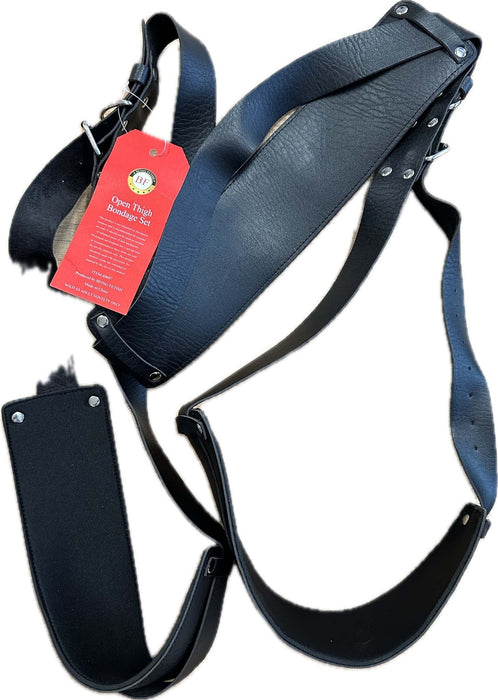 Being Fetish - Open Thigh Bondage Set - Zwart-Erotiekvoordeel.nl