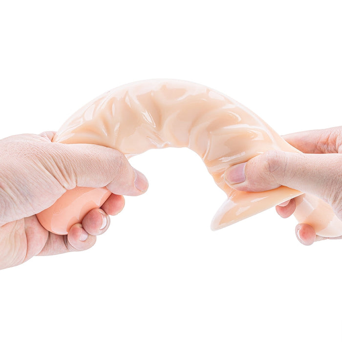 Being Fetish - PVC Dildo 8" flesh-Erotiekvoordeel.nl