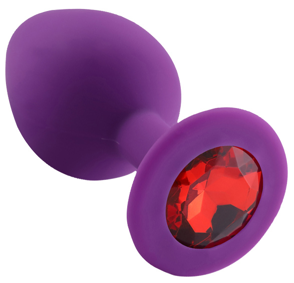 PLGZ - Rosebud Silicone Anal Plug large Purple - Rood-Erotiekvoordeel.nl
