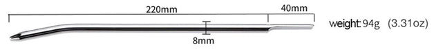 Fixxx - Urethrale Dilator - Lengte 22 cm - Zilver-Erotiekvoordeel.nl