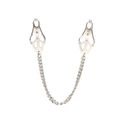 Fixxx - Nipple Clamps with Chain (2pcs) Silver-Erotiekvoordeel.nl