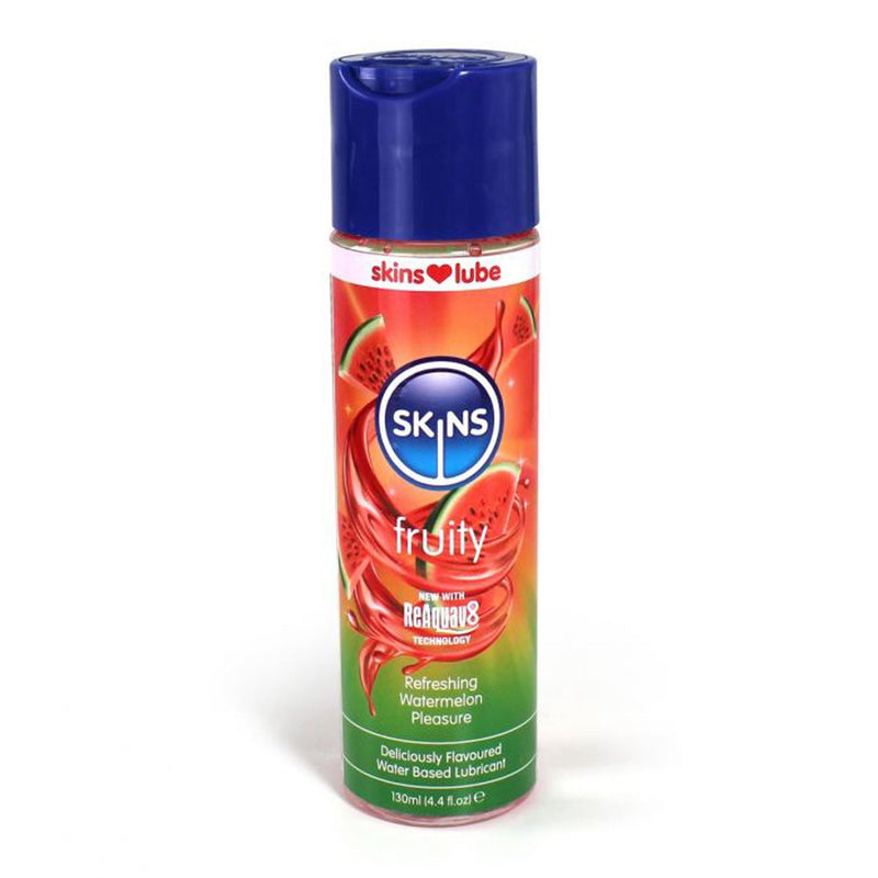 Skins - Watermeloen - Glijmiddel met Smaakje - Waterbasis - 130 ml-laced-up.nl