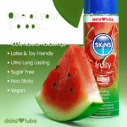 Skins - Watermeloen - Glijmiddel met Smaakje - Waterbasis - 130 ml-laced-up.nl