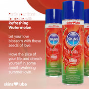 Skins - Watermeloen - Glijmiddel met Smaakje - Waterbasis - 130 ml-laced-up.nl