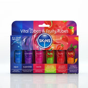Skins - Sampler Pack Glijmiddelen - Vital & Fruity - 6 x 12 ml-laced-up.nl