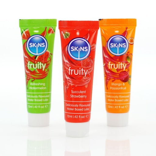 Skins - Sampler Pack - Glijmiddel met Smaakje - Fruity - 3 x 12 ml-Erotiekvoordeel.nl