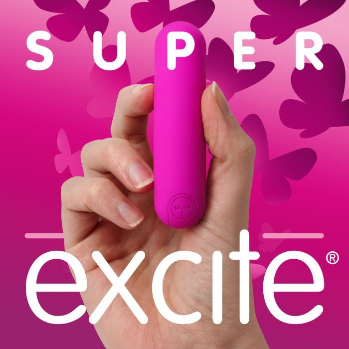 Skins - Super Excite - Oplaadbare Bullet Vibrator - Roze-laced-up.nl