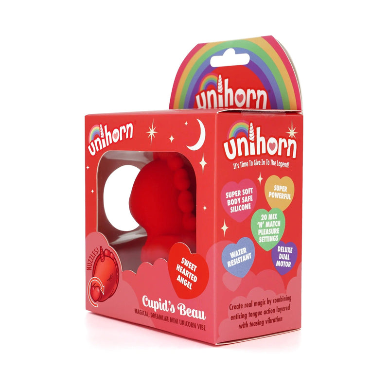 Skins - Unihorn Cupid's Beau - Vibrator - Siliconen - USB Oplaadbaar - Rood-laced-up.nl