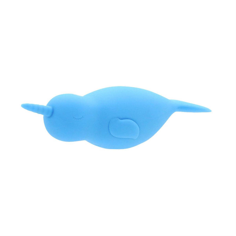 Unihorn of the Sea – Neigh Mo – The Narwal Blue - Mini Vibrator - Blauw-laced-up.nl