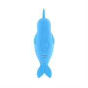 Unihorn of the Sea – Neigh Mo – The Narwal Blue - Mini Vibrator - Blauw-laced-up.nl