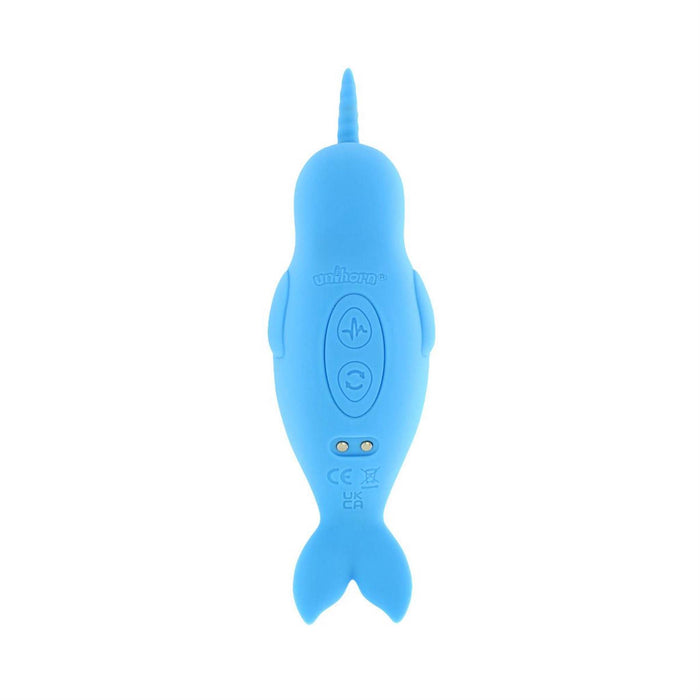 Unihorn of the Sea – Neigh Mo – The Narwal Blue - Mini Vibrator - Blauw-Erotiekvoordeel.nl