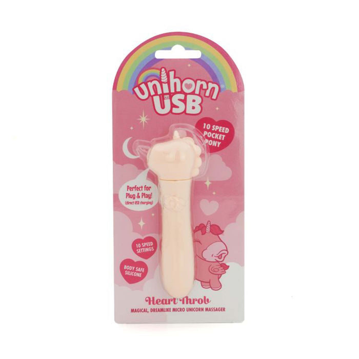 Unihorn Bullet Vibrator - Heart Throb - Roze-Erotiekvoordeel.nl