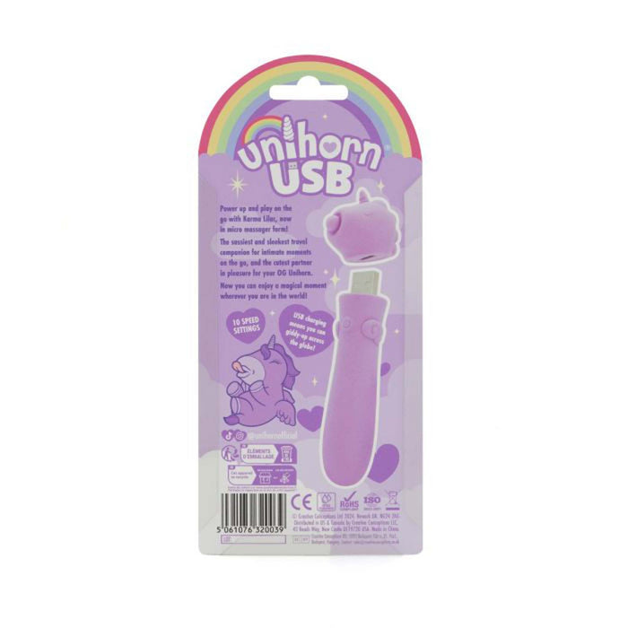 Unihorn Bullet Vibrator - Karma Lilac - Lila-Erotiekvoordeel.nl