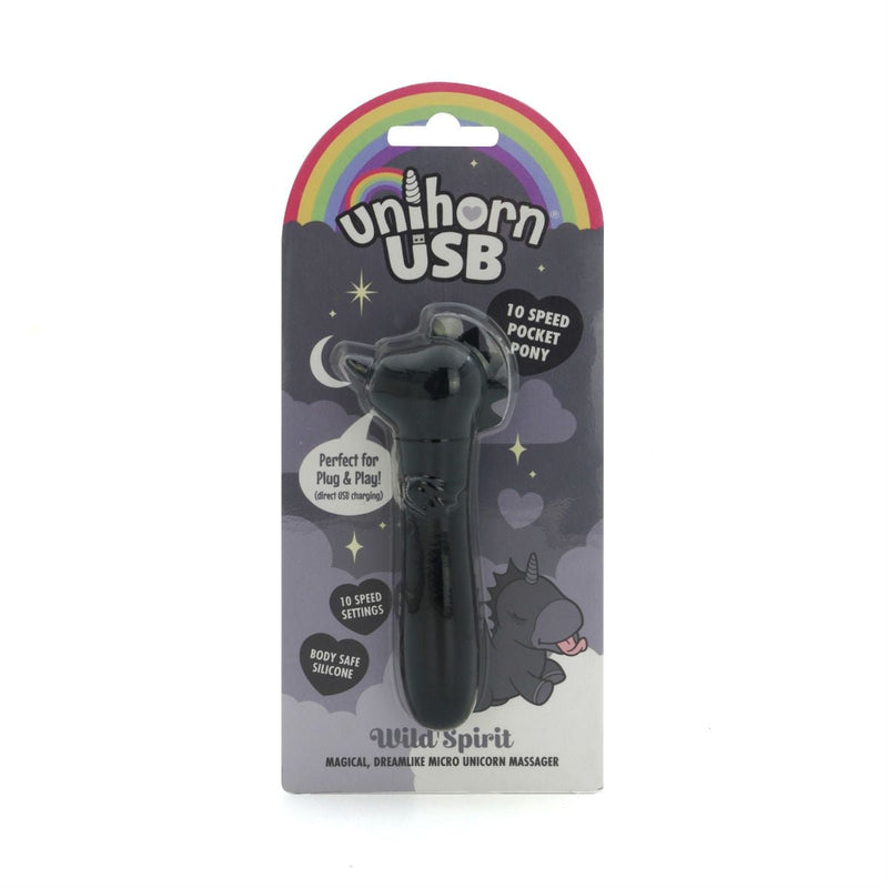 Unihorn Bullet Vibrator - Wild Spirit - Zwart-laced-up.nl