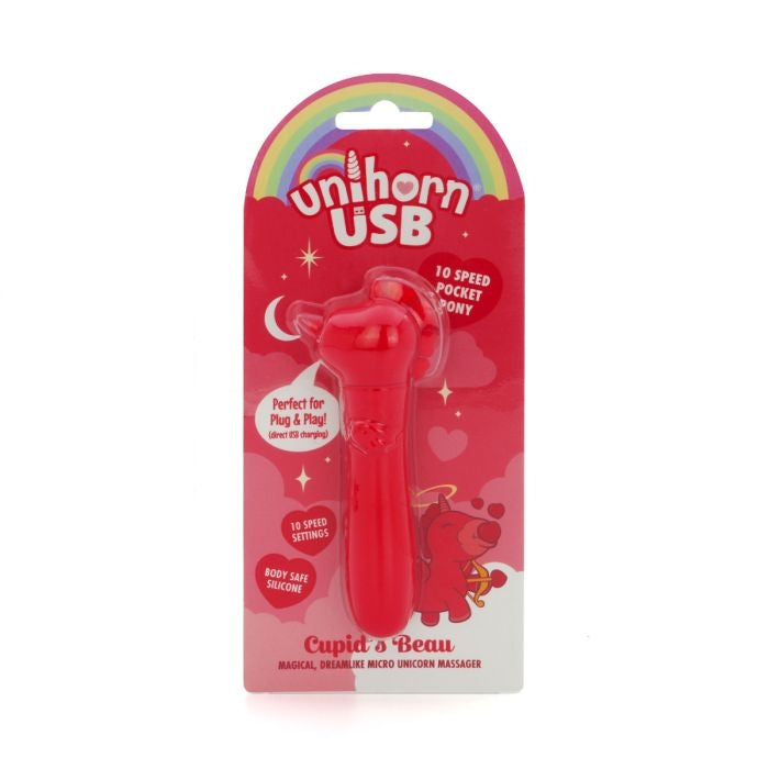 Unihorn Bullet Vibrator - Cupid's Beau - Rood-laced-up.nl