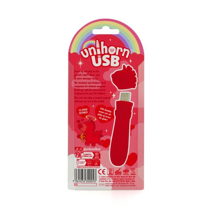 Unihorn Bullet Vibrator - Cupid's Beau - Rood-laced-up.nl