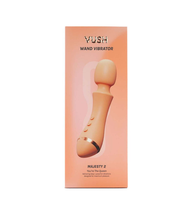 Vush - Majesty 2 Wand Vibrator - Perzik Roze-laced-up.nl