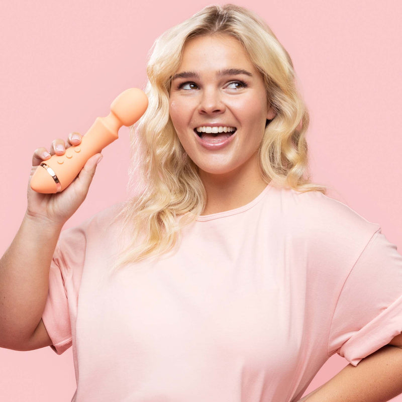 Vush - Majesty 2 Wand Vibrator - Perzik Roze-laced-up.nl