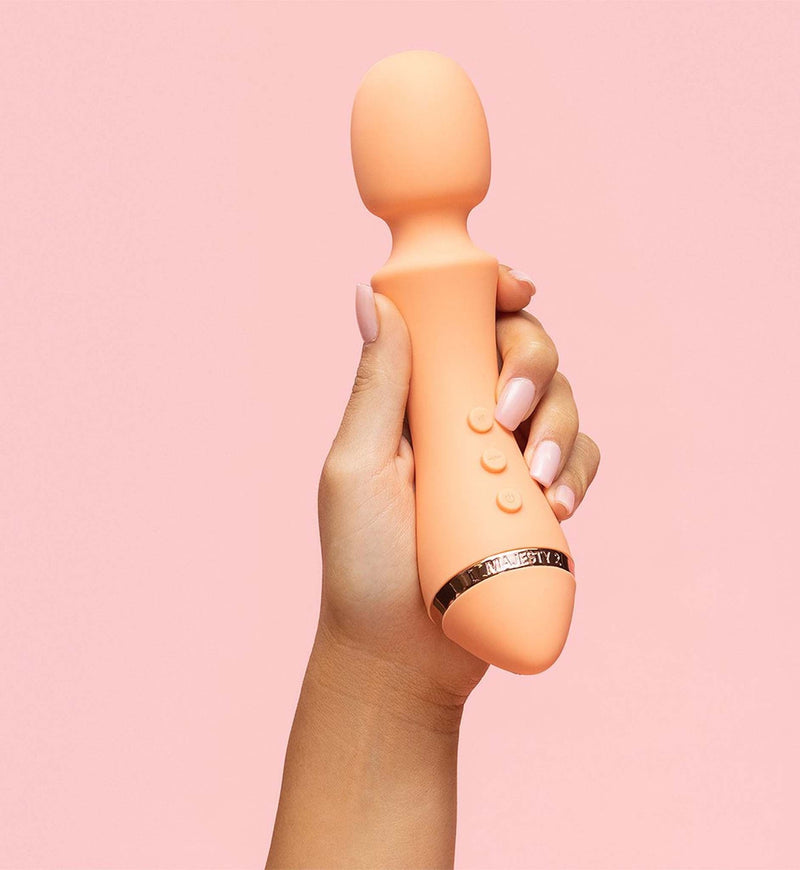 Vush - Majesty 2 Wand Vibrator - Perzik Roze-laced-up.nl