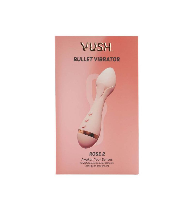 Vush - The Rose 2 Precision Bullet Vibrator - Lichtroze-laced-up.nl