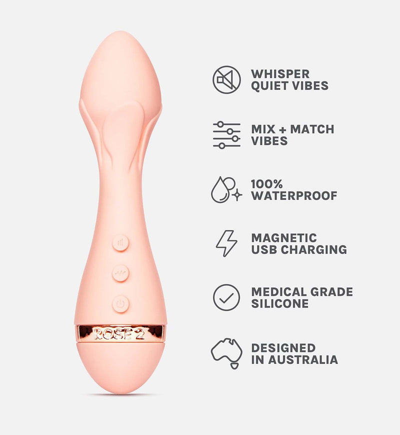 Vush - The Rose 2 Precision Bullet Vibrator - Lichtroze-laced-up.nl