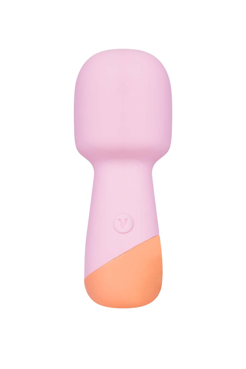 Vush - Peachy - Mini Wand Vibrator - Lichtroze-laced-up.nl
