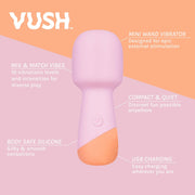 Vush - Peachy - Mini Wand Vibrator - Lichtroze-laced-up.nl