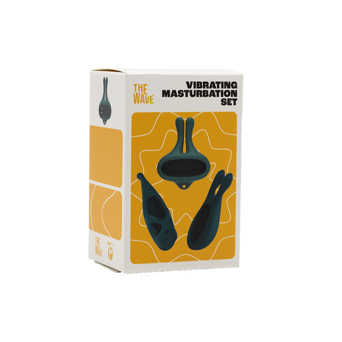 The Wave - Vibrating Cockring Set nr.02 Green-Erotiekvoordeel.nl