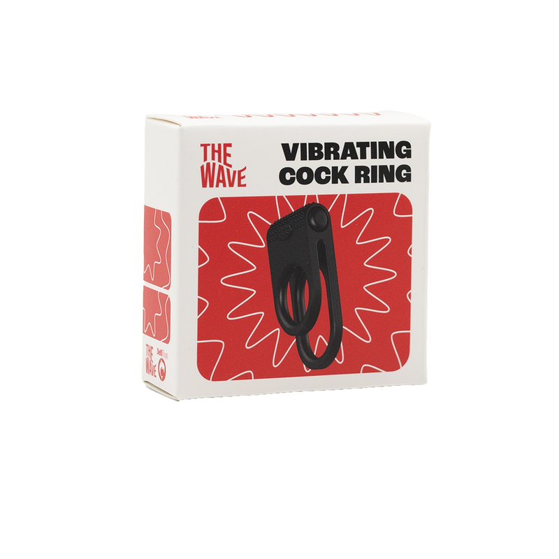 The Wave - Vibrerende Cockring Nr. 6 - Zwart-laced-up.nl