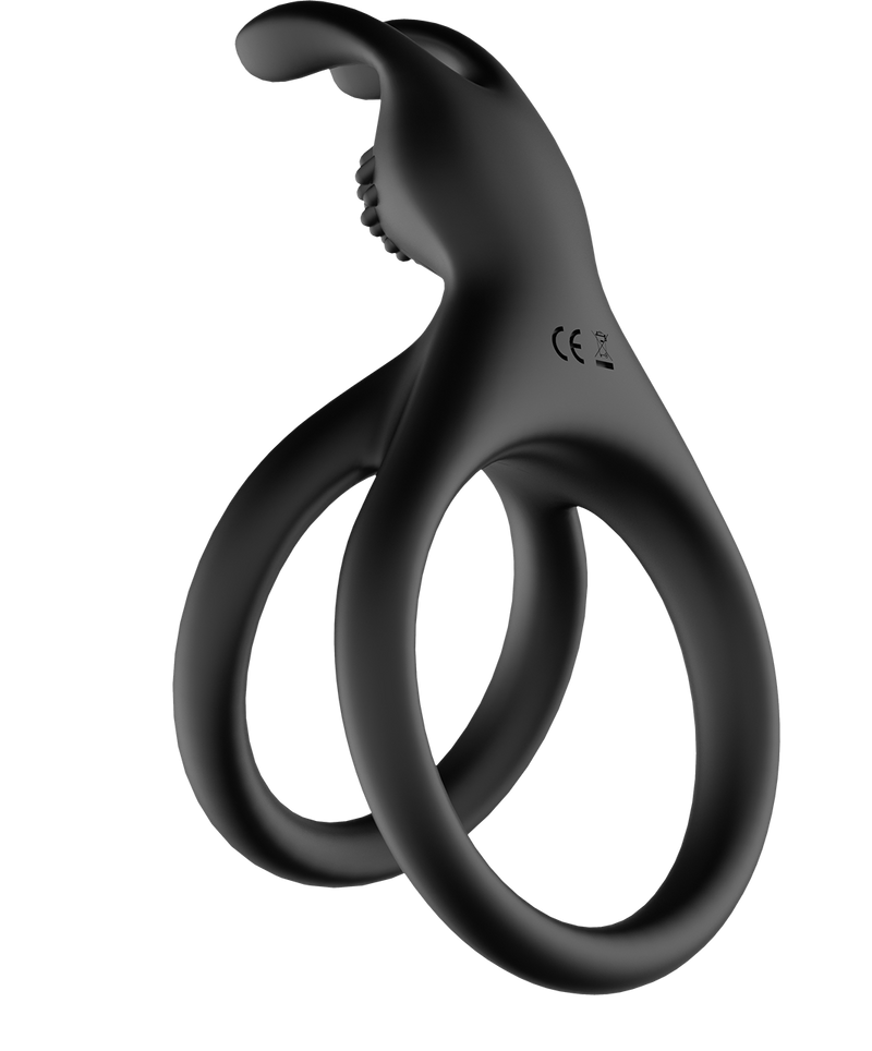 The Wave - Double Cockring No. 08 - Black