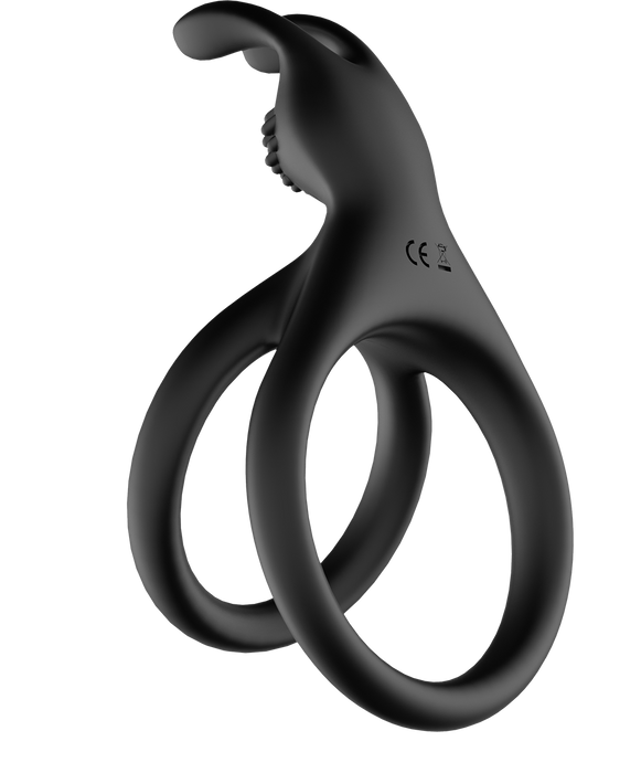 The Wave - Double Cockring No. 08 - Black