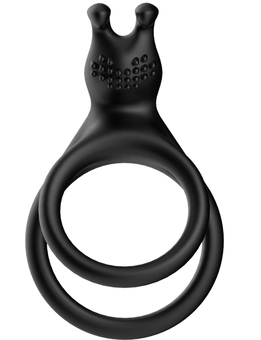 The Wave - Double Cockring No. 08 - Black