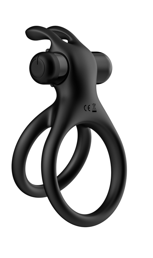The Wave - Vibrerende Cockring Nr. 9 - Zwart-Erotiekvoordeel.nl