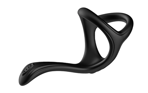 The Wave - Dubbele Cockring Met Teaser Nr. 10 - Zwart-Erotiekvoordeel.nl