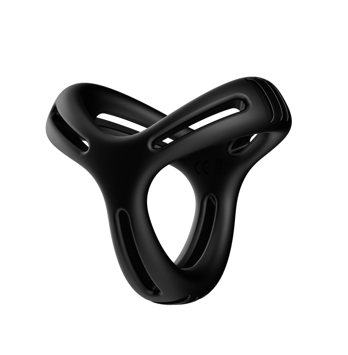 The Wave - Double Cockring No. 13 - Black