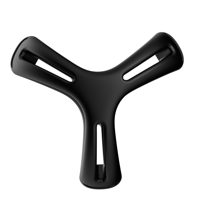 The Wave - Double Cockring No. 13 - Black