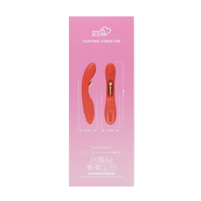 Inner Bloom - Vibrador Tapping - Rojo
