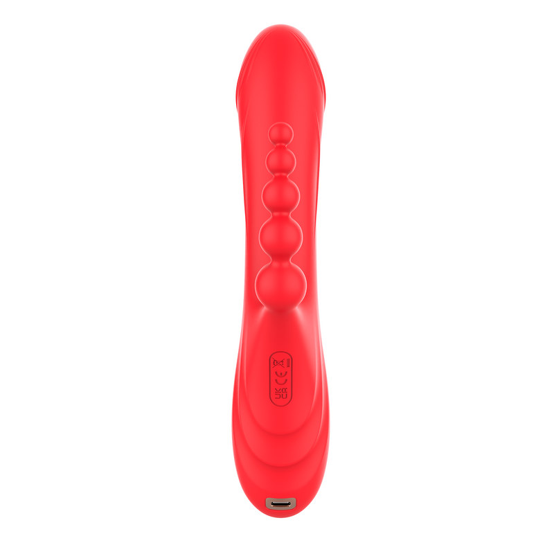Inner Bloom - Tapping Rabbit en Anaal Vibrator - Rood-laced-up.nl