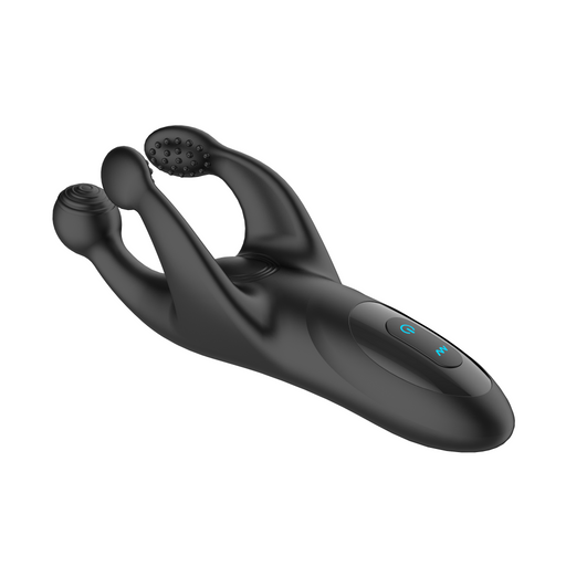 Rogue - Tapping & Vibrerende Penis Stimulator - Zwart-Erotiekvoordeel.nl