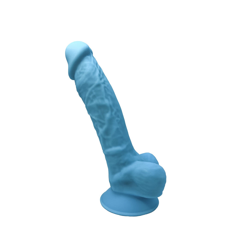 SILEXD - Realistische Dildo - Model 1 - 17,5 cm - Blauw