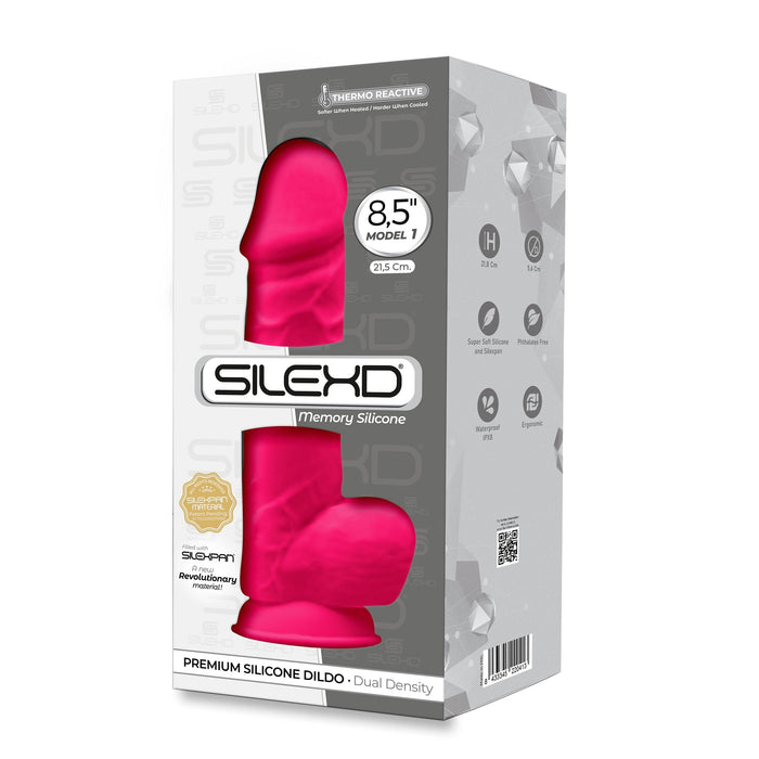 Silex D - Dildo with Suction Cup - Model 1 - 21.5 cm - Pink