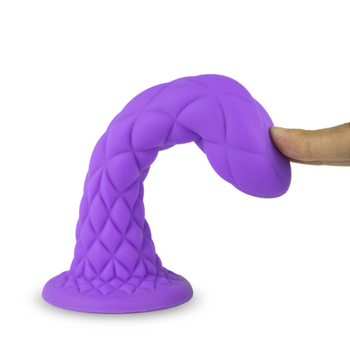SILEXD - Dreamy - Dual Density Siliconen Dildo - 18.5 cm - Paars-Erotiekvoordeel.nl