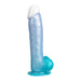SILEXD - Angel Dildo - Vloeibare Silicone Dildo - 18.5 x 4.1 cm - Blauw/Wit/Turquoise-Erotiekvoordeel.nl