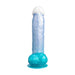 SILEXD - Angel Dildo - Vloeibare Silicone Dildo - 18.5 x 4.1 cm - Blauw/Wit/Turquoise-Erotiekvoordeel.nl